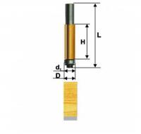 Фреза кромочная прямая d 22.2 х 26, хв.12 мм