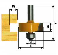 Фреза кромочная фальцевая d 25.4 х 13, хв.8 мм