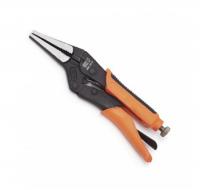 Зажим-струбцина 180мм CrV, зауженная рабочая часть, эргономичные ручки