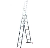 Лестница CORDA алюм. 3-х секционная универ. 3х 12 ступеней
