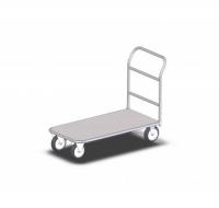 Тележка трансп.мет. основание 1200х600, колеса Ф-160, светло-серый