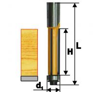 Фреза кромочная прямая d 12.7 х 25, хв.8 мм
