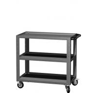 Тележка открытая FB-200 с 3 полками (в к-те 3 коврика), светло-серая