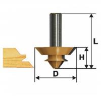Фреза концевая 2-х  перьевая d14 мм К413,414