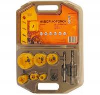 Набор коронок Bi-Metall d.19/22/29/38/44/57мм, 10пр