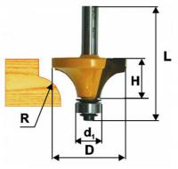 Фреза кромочная калевочная d 31,8 х 17, R9.5,хв.8 мм