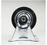 Колесо промышленное неповоротное, черная резина, FC92, до 50кг