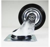 Колесо промышленное поворотное, черная резина, SC93, до 50кг