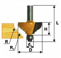 Фреза кромочная калевочная d 63,5 х 32 мм, R25,4