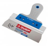 Шпатель 250 мм ЗУБР "ЭКСПЕРТ" фасадный, нерж. полотно, 2-х комп.рукоятка